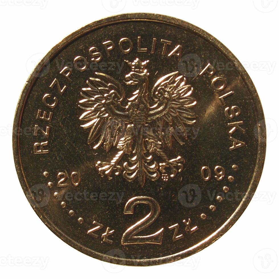 moneta polacca da 2 zloti foto