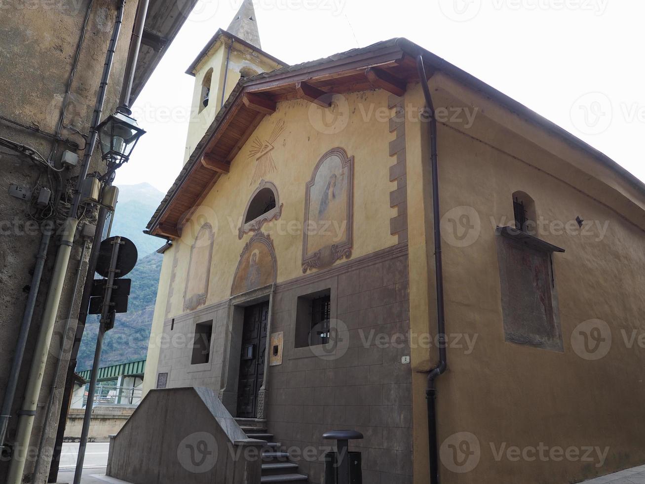 cappella di sant'orso nel paese di donnas foto