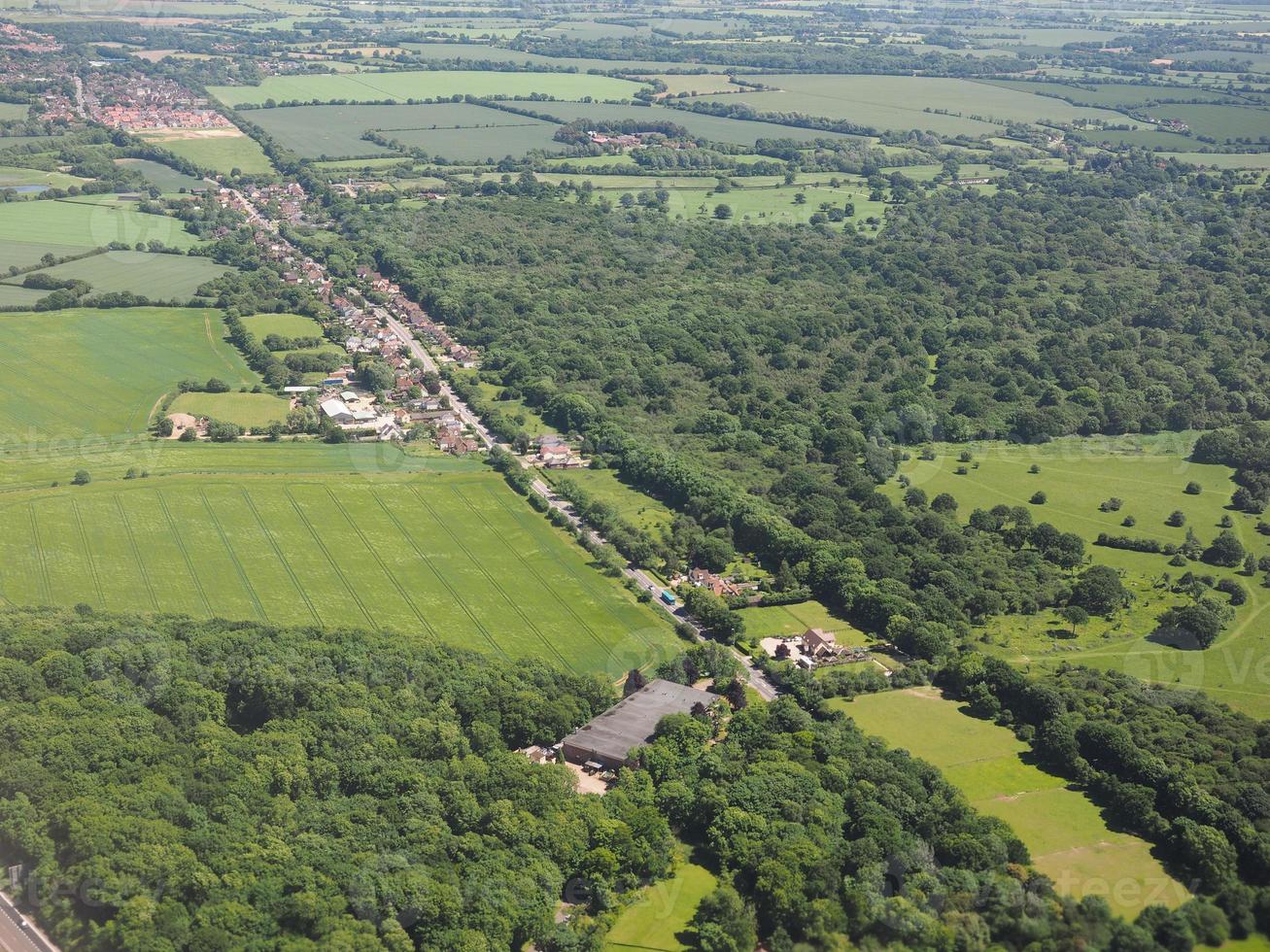 vista aerea della foresta di Takeley e Hatfield foto