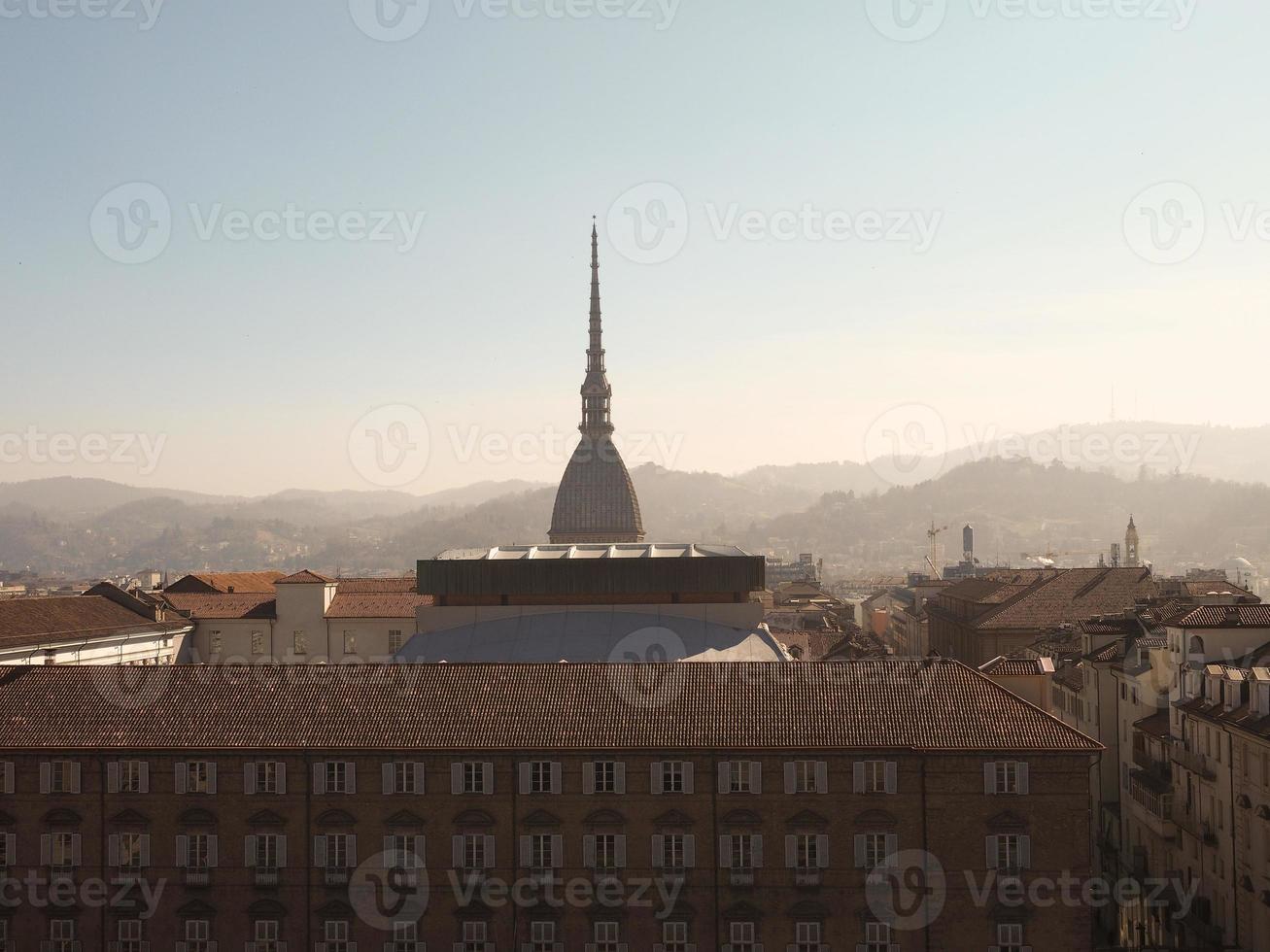 veduta aerea di torino foto