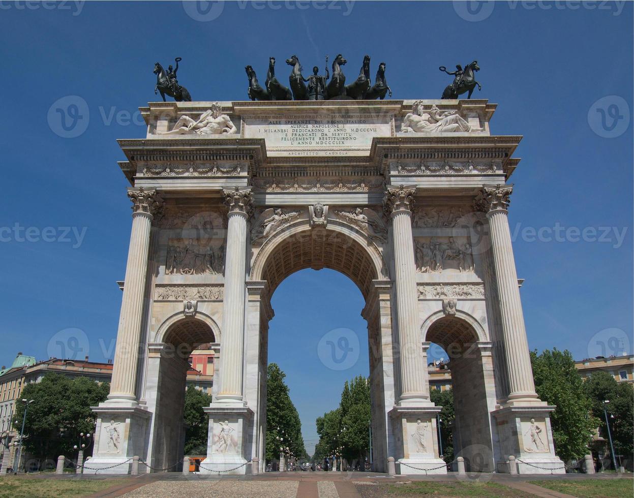 arco della pace, milano foto