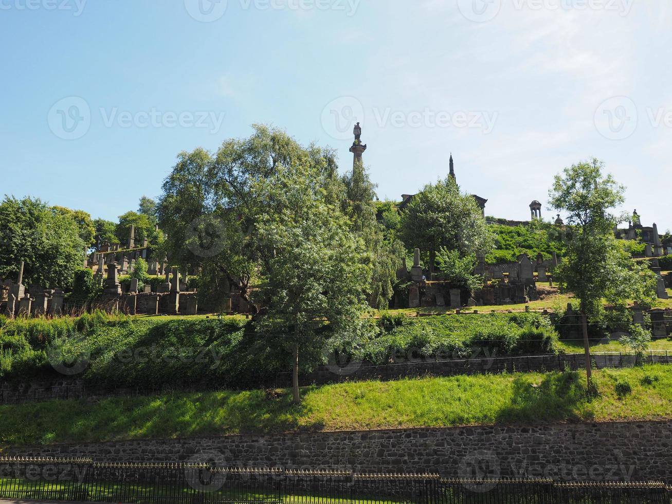 necropoli del cimitero di Glasgow foto