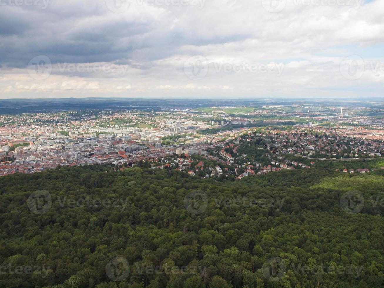 vista aerea di stoccarda, germania foto