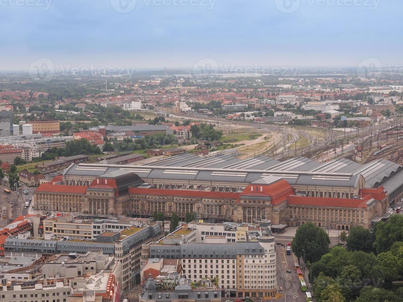 veduta aerea di Lipsia foto