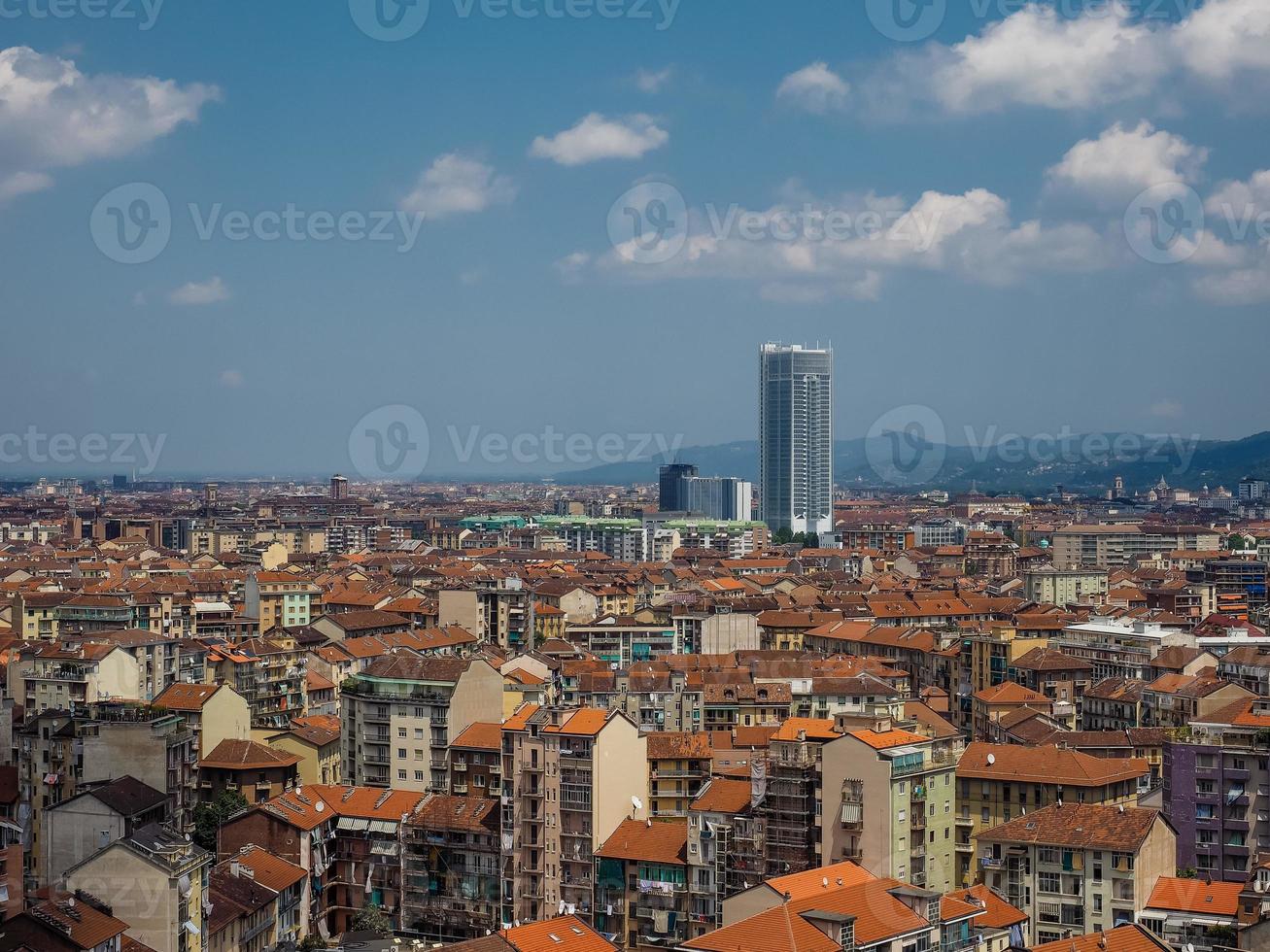 veduta aerea di torino foto