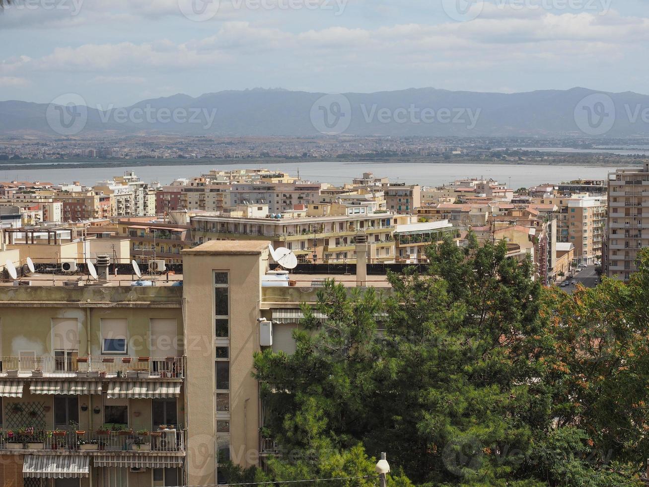 veduta aerea di cagliari foto