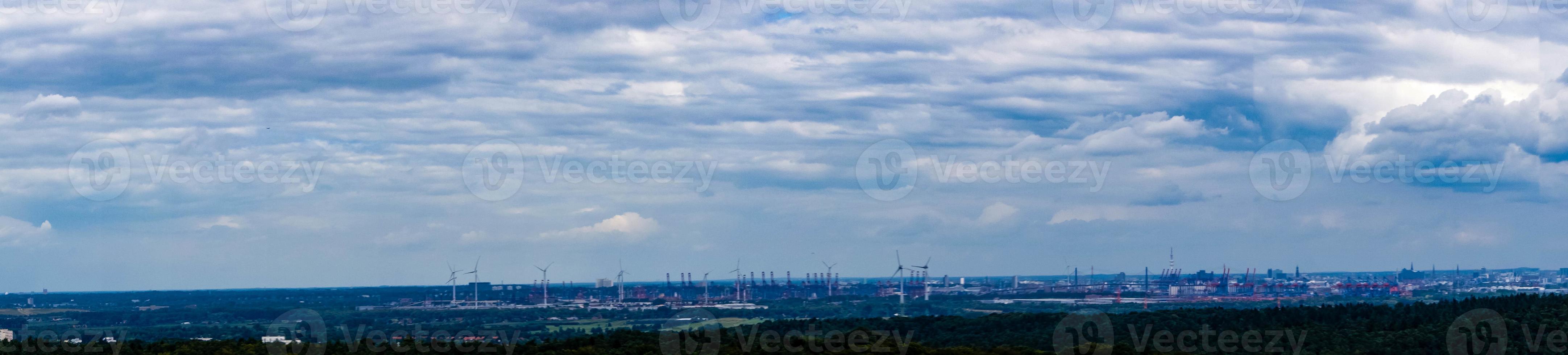 skyline di amburgo foto