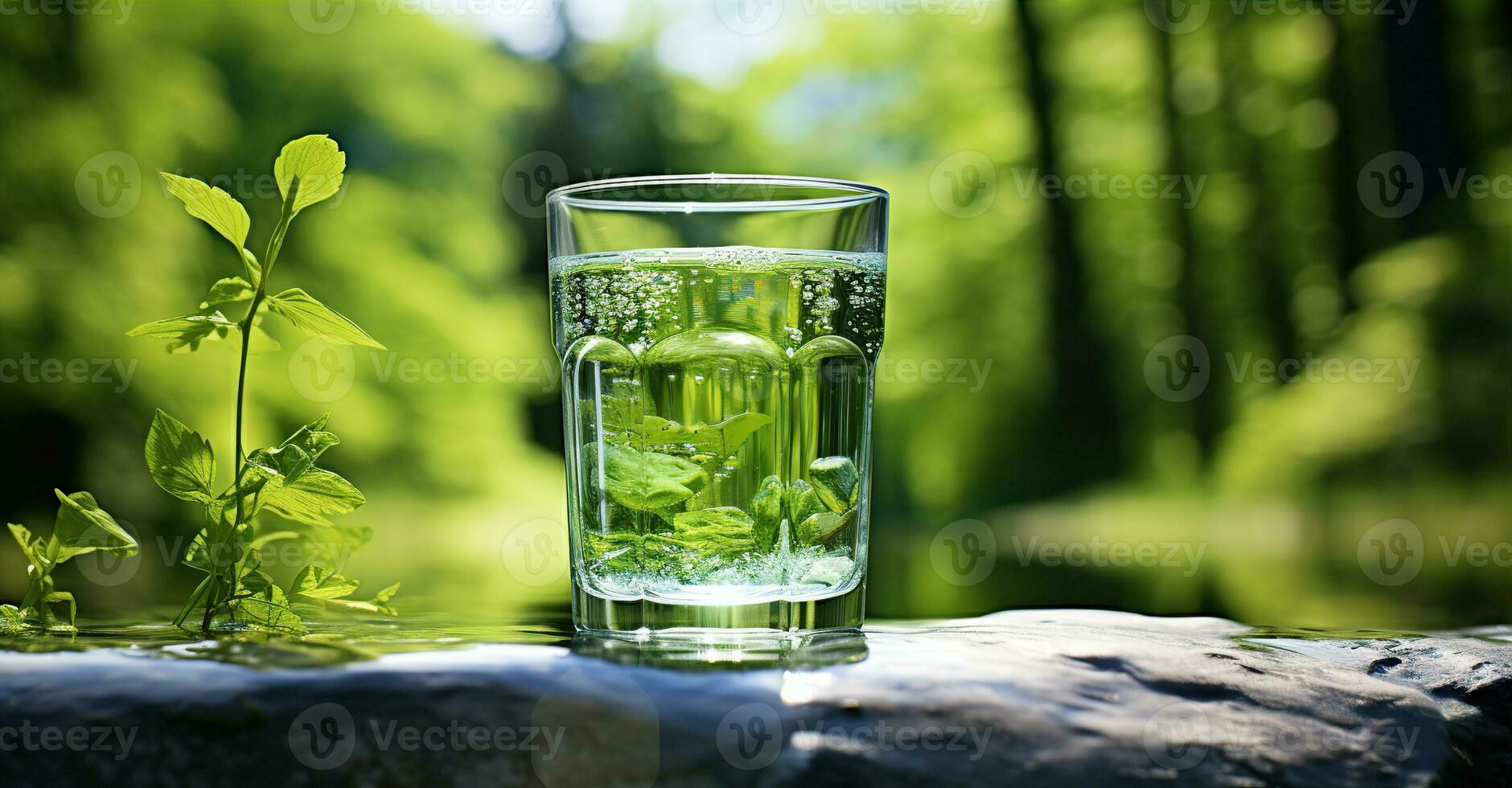 bicchiere di acqua essere pieno con acqua. creato con generativo ai foto