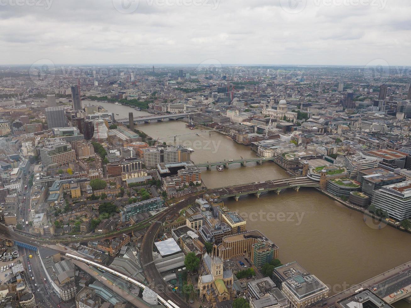 vista aerea di londra foto