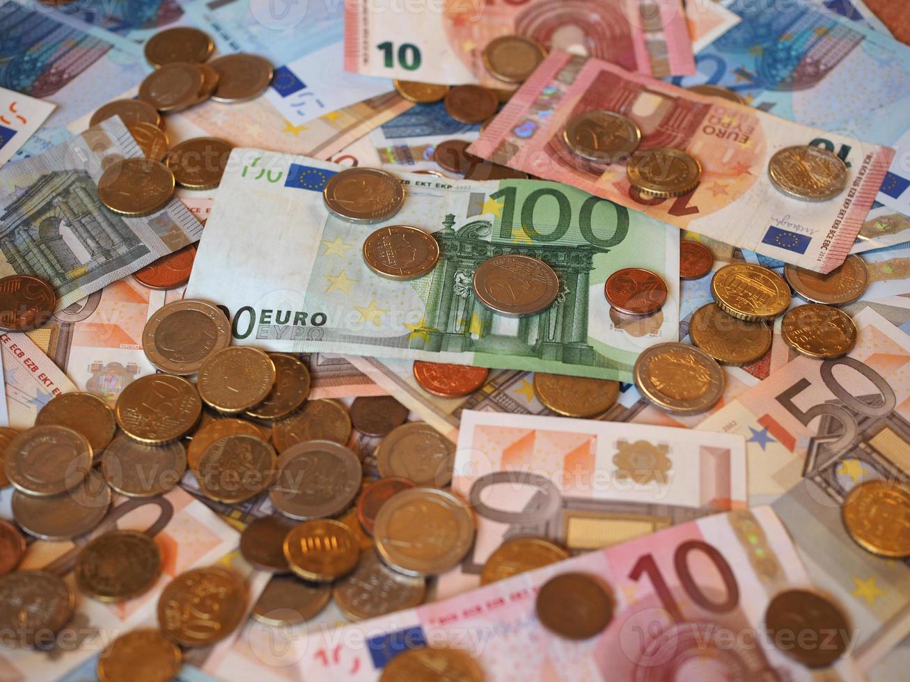 banconote e monete in euro euro, unione europea eu foto