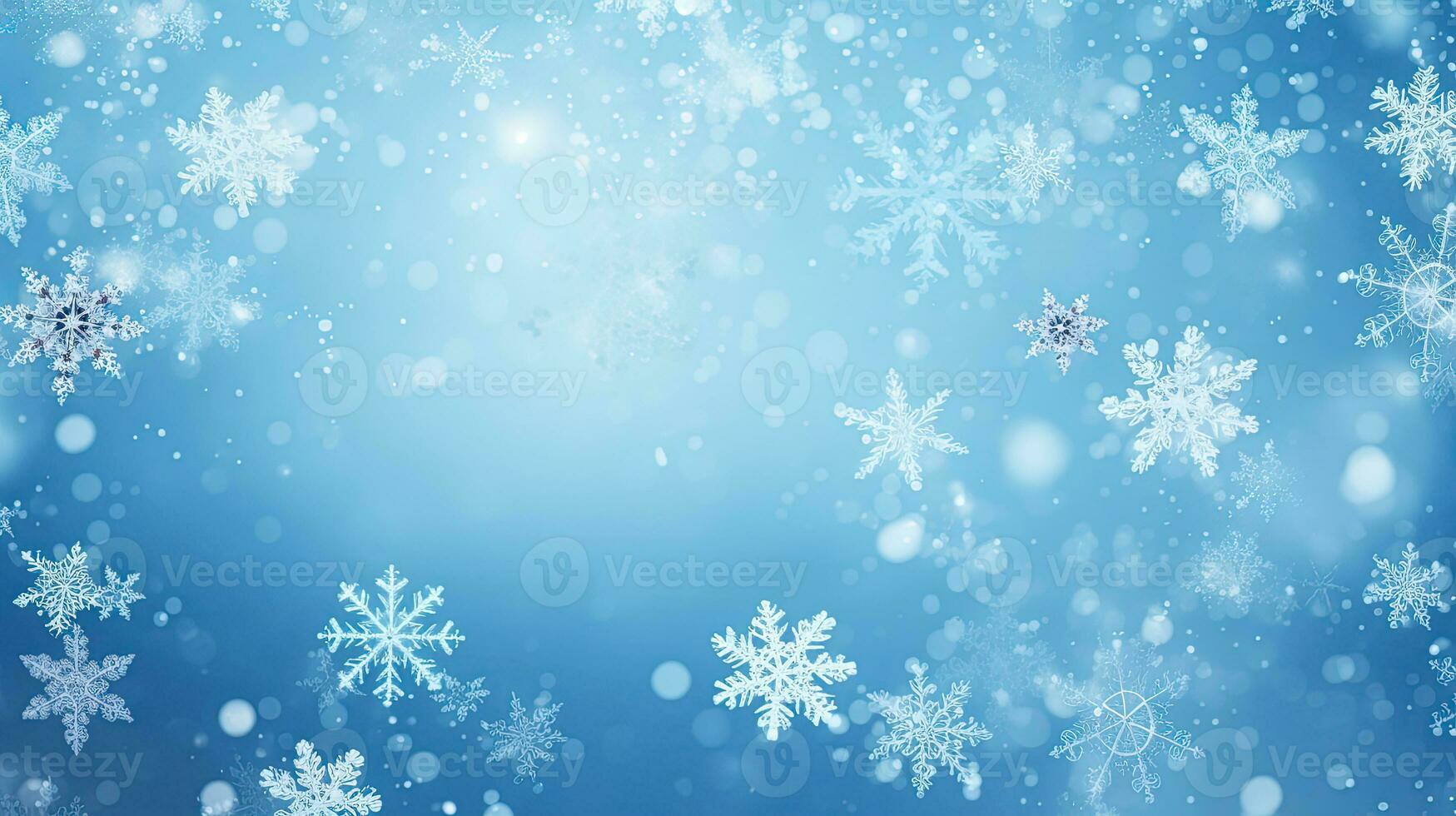 astratto inverno vacanza sfondo con neve. blu e bianca colori foto