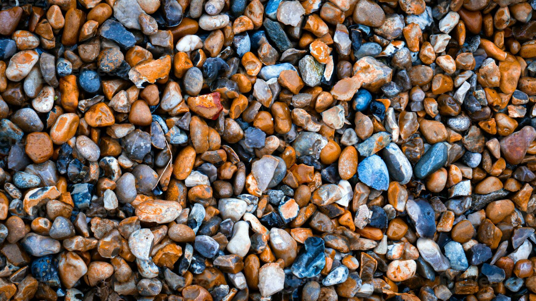 grintoso struttura di ghiaia e pietre foto