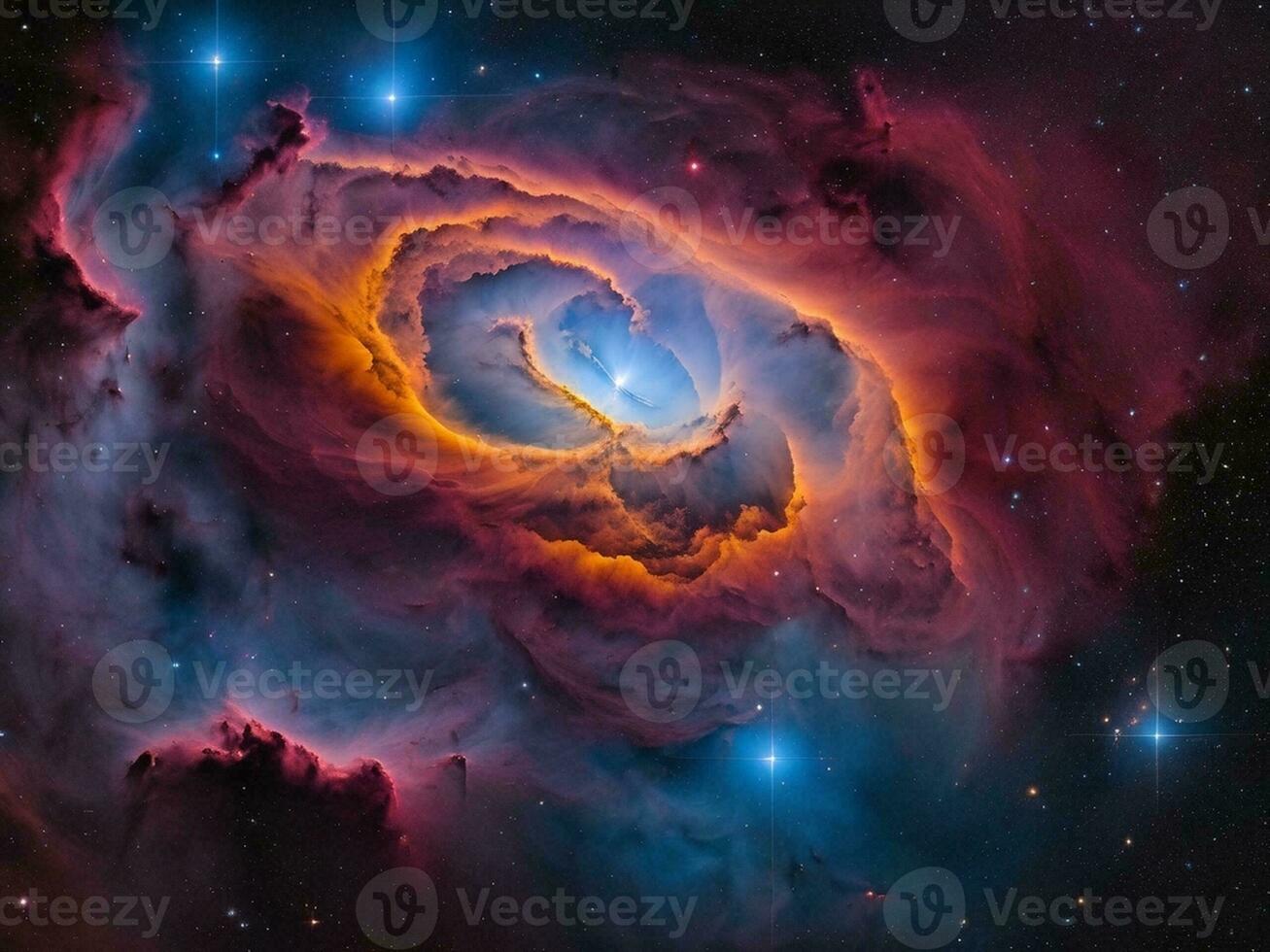 celeste bellezza travolgente nebulosa nel il universo. ai generato. foto