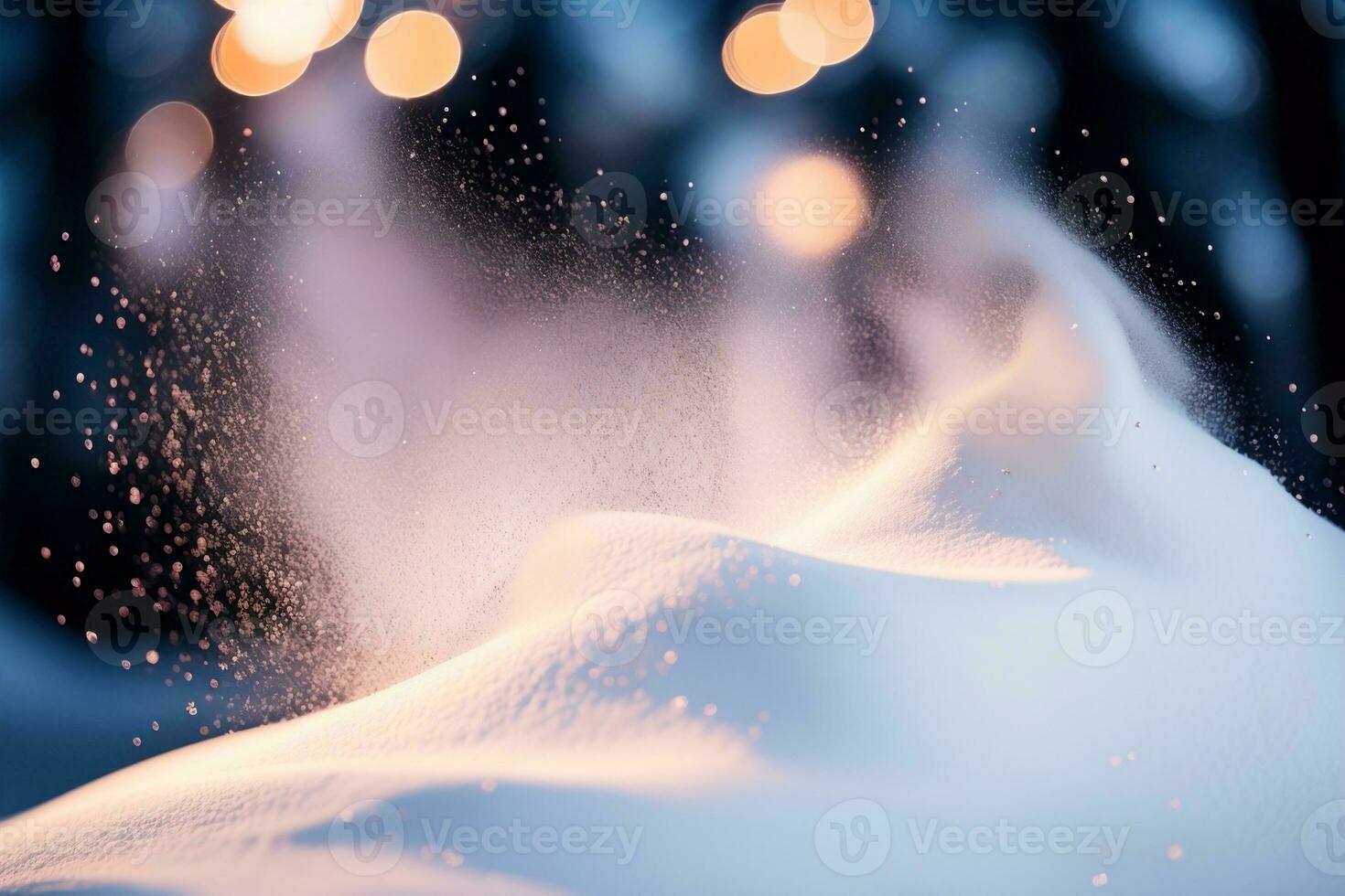 Esperienza il incanto di Santa S Magia neve polvere per un' magico inverno scena. ai generato. foto