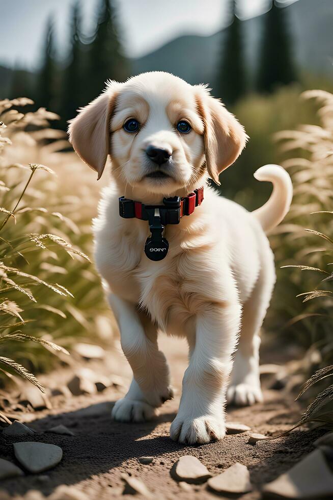 realistico cucciolo razza immagini. travolgente fotografie di popolare cani per saldi. ai generativo