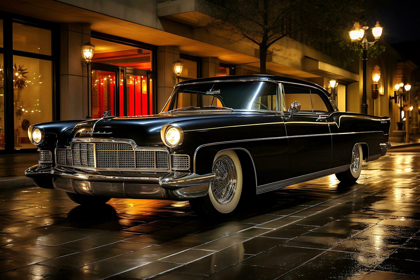 Vintage ▾ classico macchine. senza tempo settore automobilistico eleganza. ai generativo foto