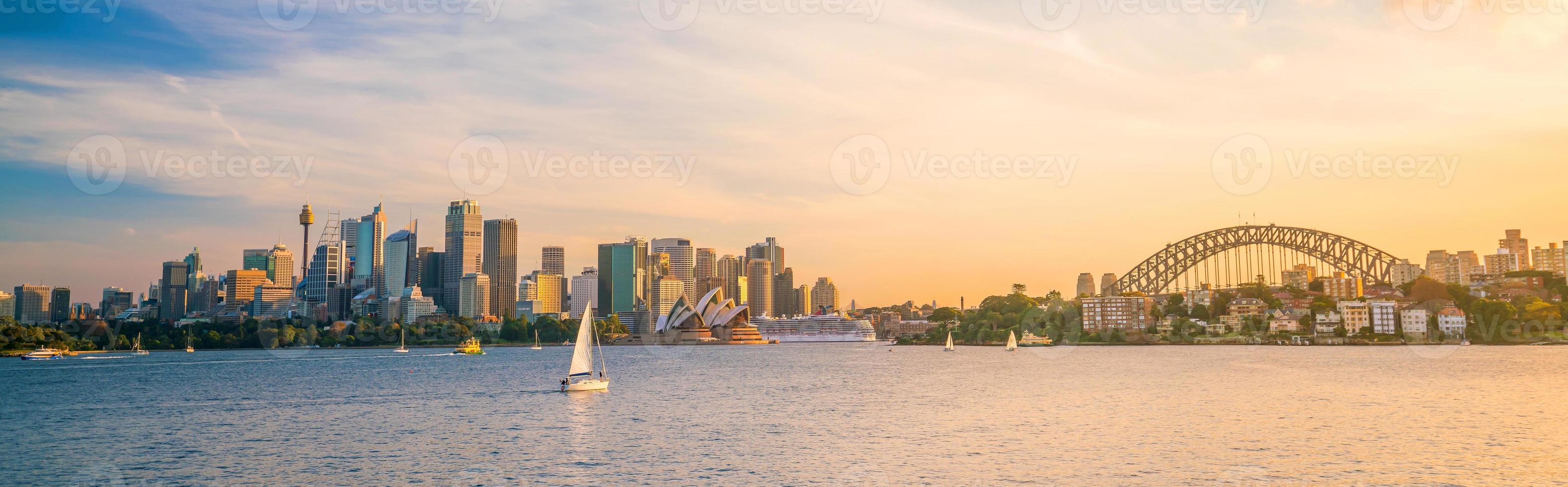 skyline del centro di sydney foto