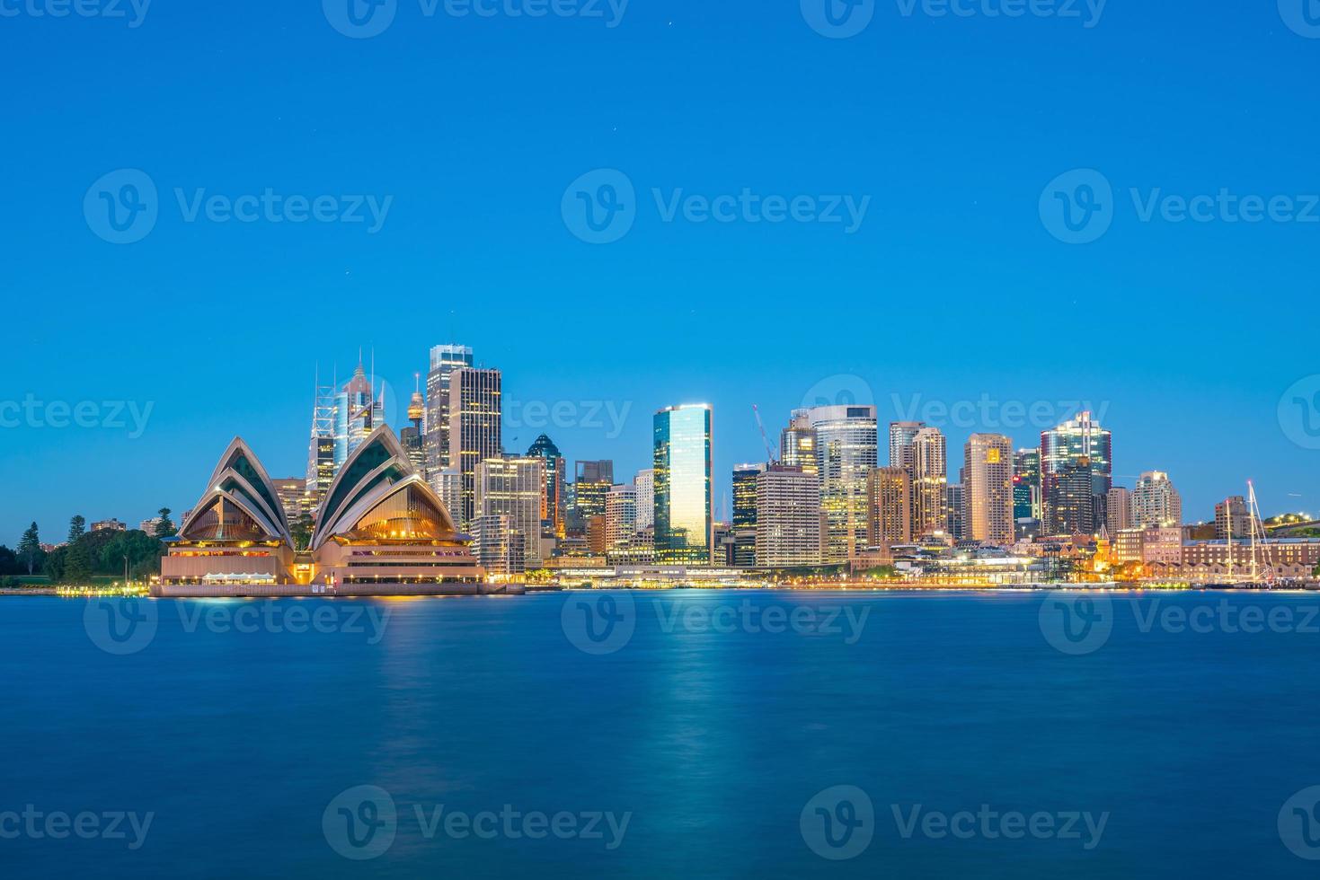 skyline del centro di sydney foto