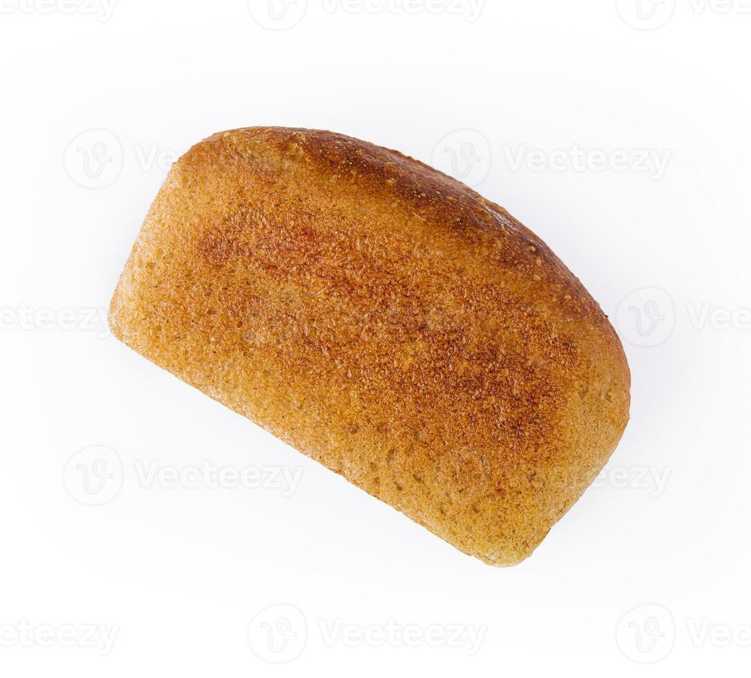 nero pane nel il modulo di un' mattone su bianca sfondo foto