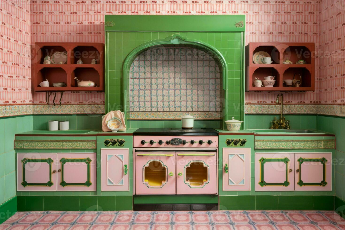 indiano cucina interno. creare ai foto