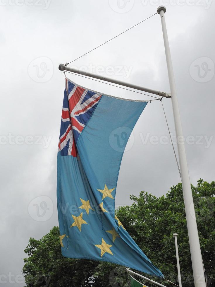 bandiera tuvaluana di tuvalu foto