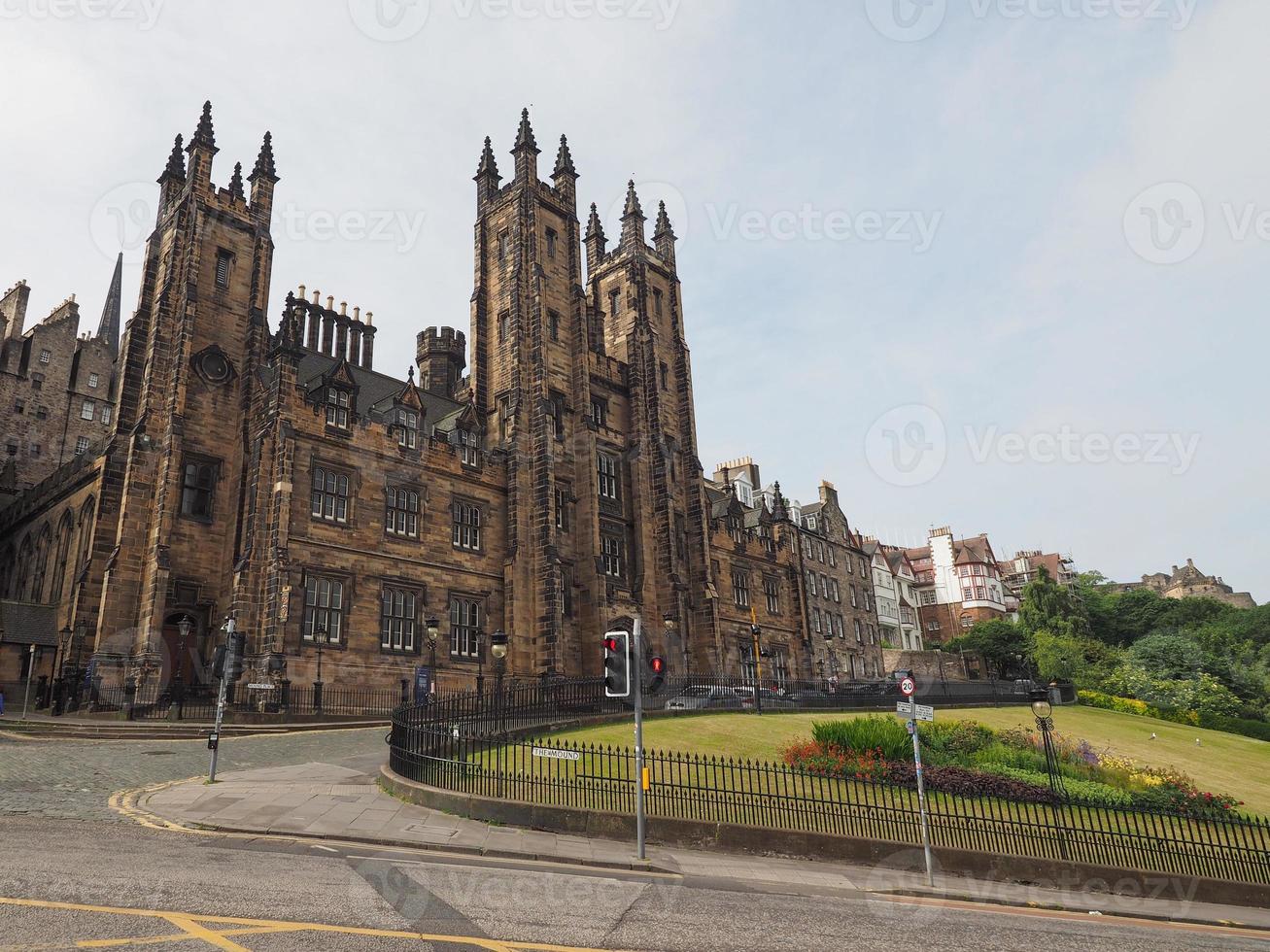 vista della città di edimburgo foto