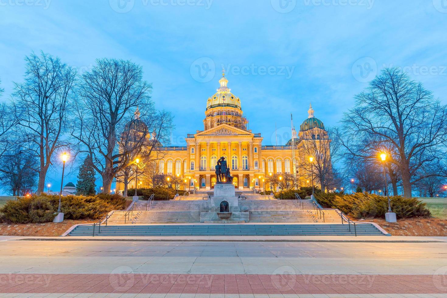 capitale dello stato a des moines, iowa foto