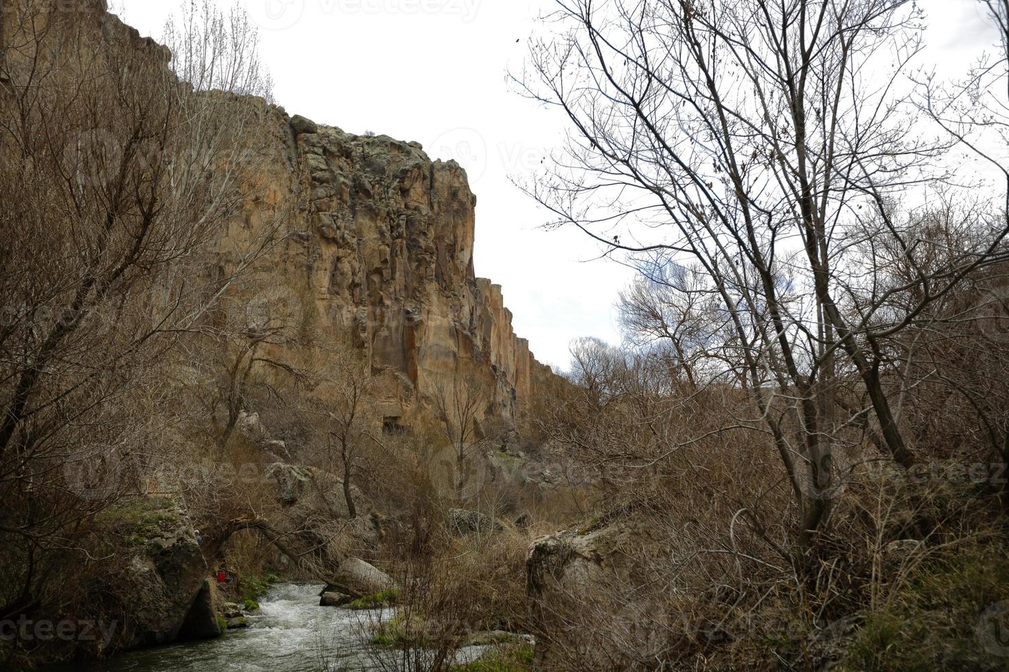 valle di ihlara, cappadocia, ex insediamento, turchia - cappadocia foto