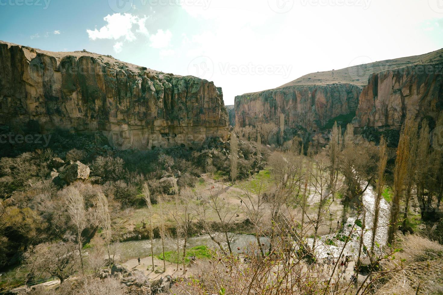 valle di ihlara, cappadocia, ex insediamento, turchia - cappadocia foto