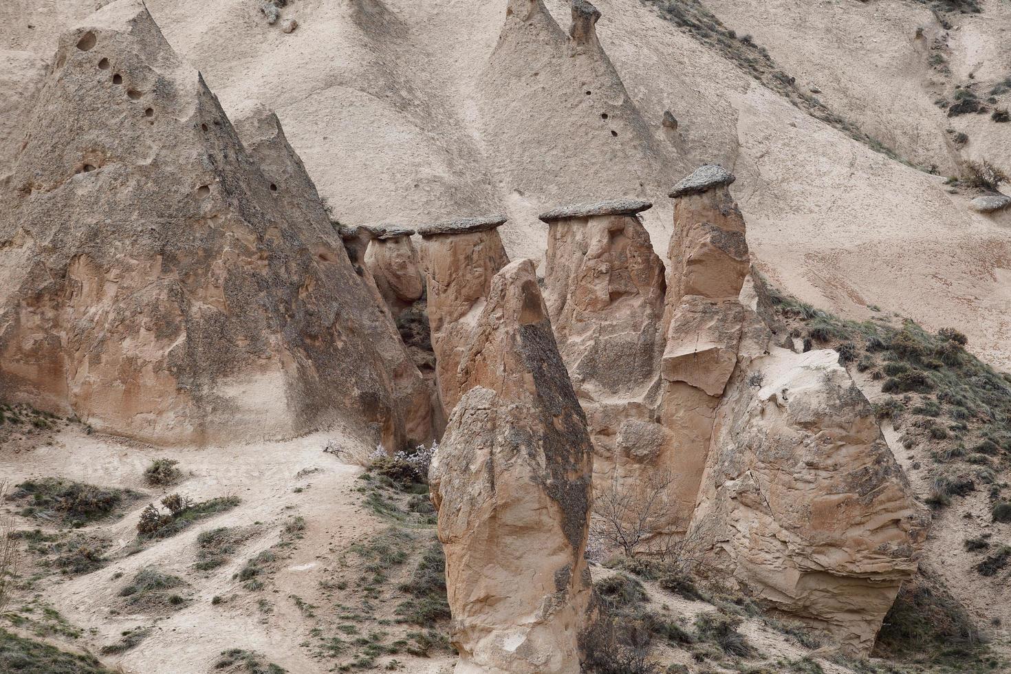 camini delle fate in cappadocia, turchia, paesaggio dei camini delle fate foto