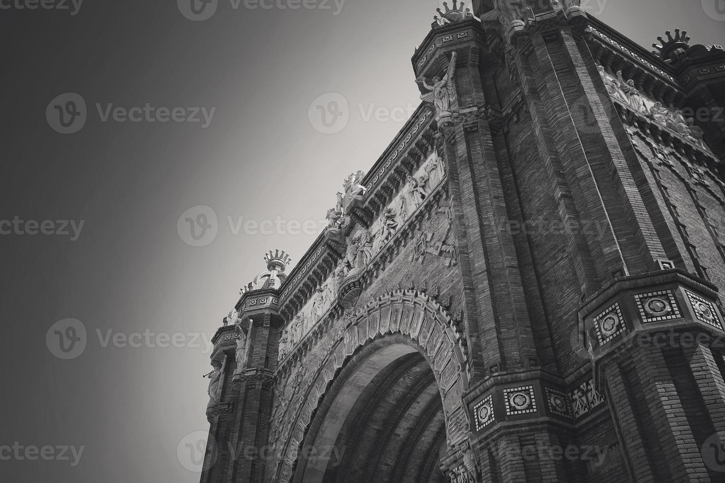 spagna, barcellona, statua della vittoria - memoriale della statua della vittoria foto