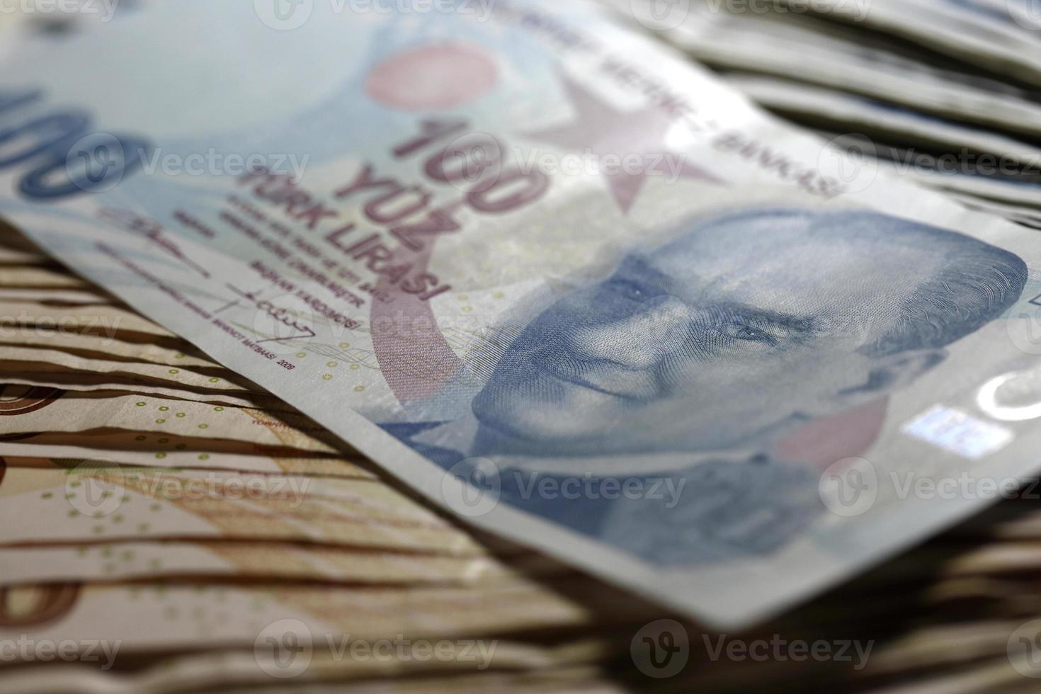 lira turca, banconota in lira turca foto