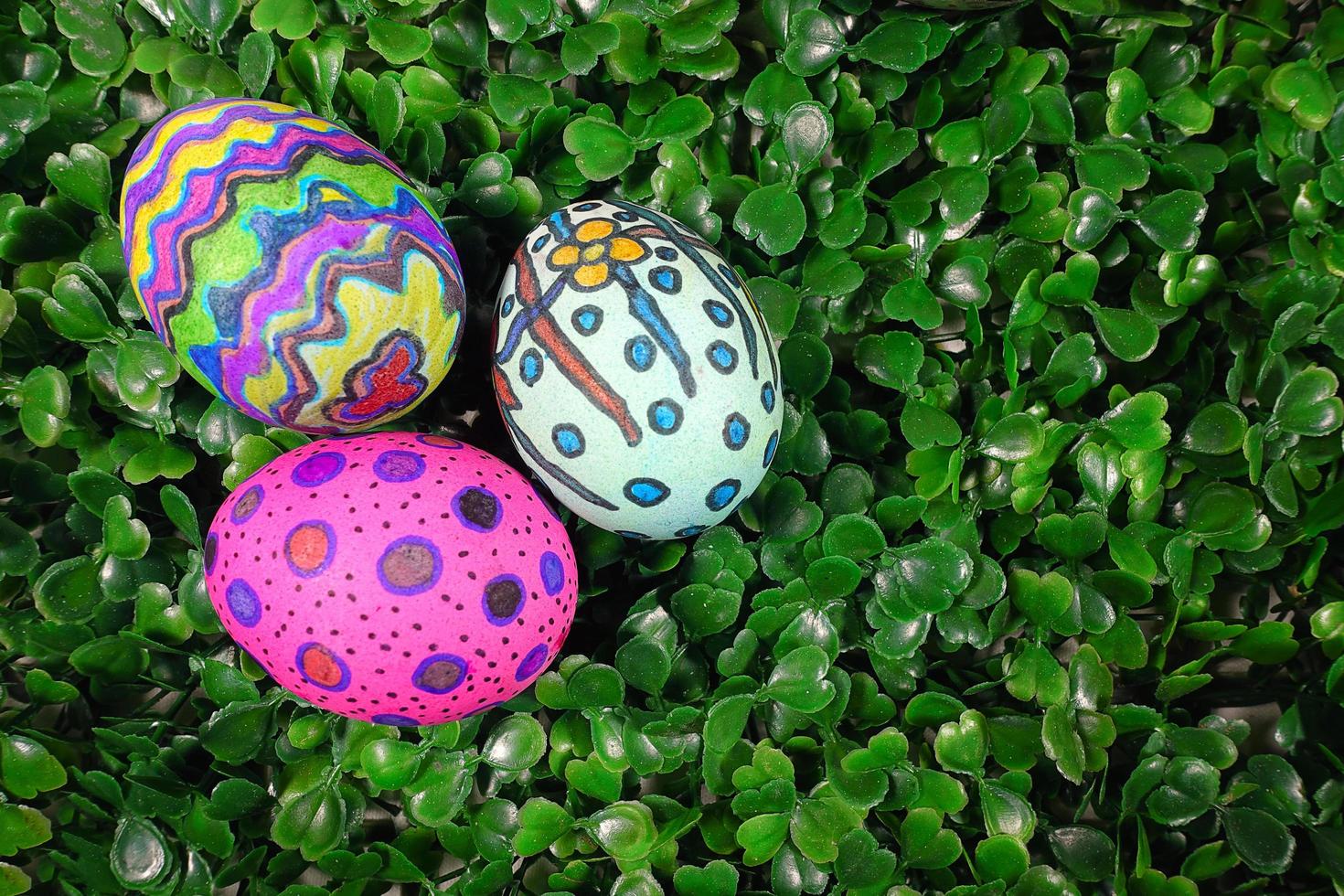 celebrazione delle vacanze pasquali delle uova di pasqua in primavera foto