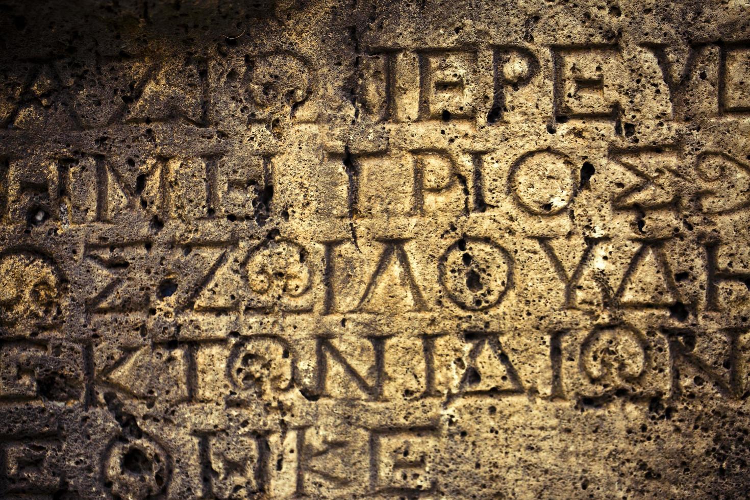 simboli storici segni alfabeti dell'antico egitto foto