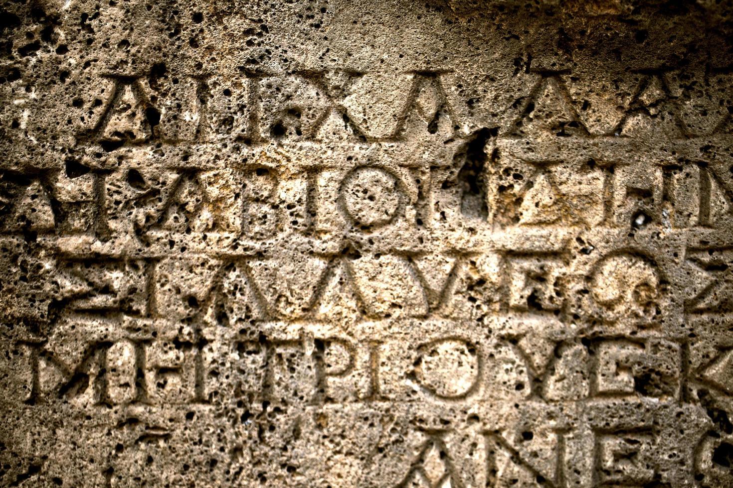 simboli storici segni alfabeti dell'antico egitto foto