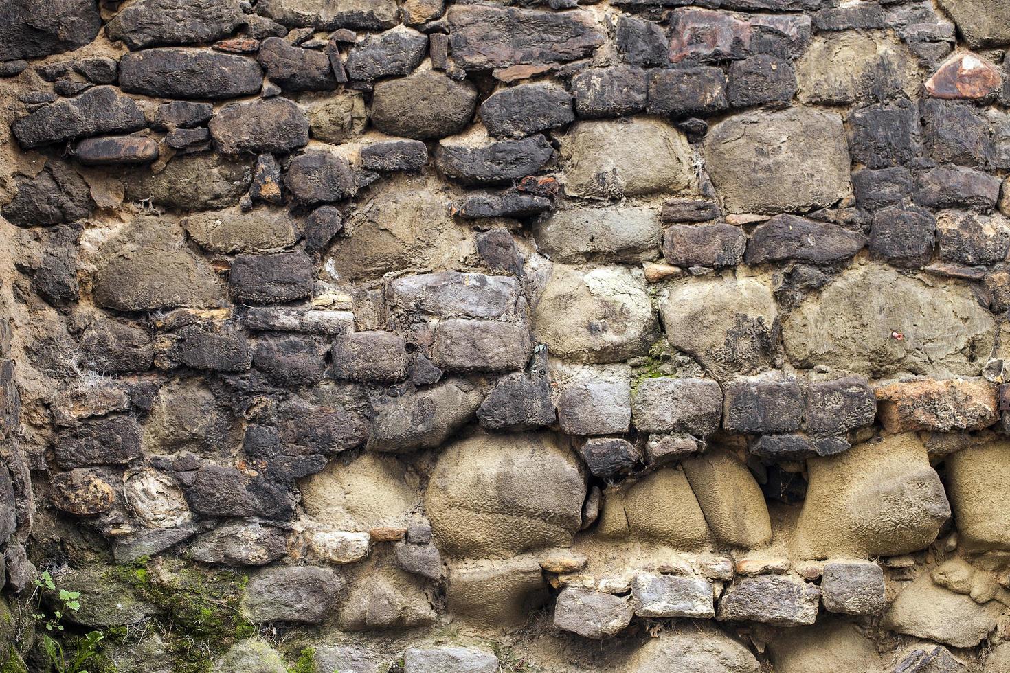 struttura del fondo del muro di mattoni di pietra del grunge foto