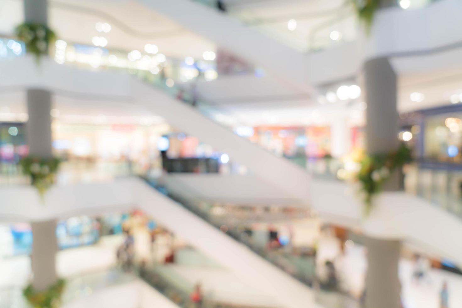 sfocatura astratta bellissimo centro commerciale di lusso foto