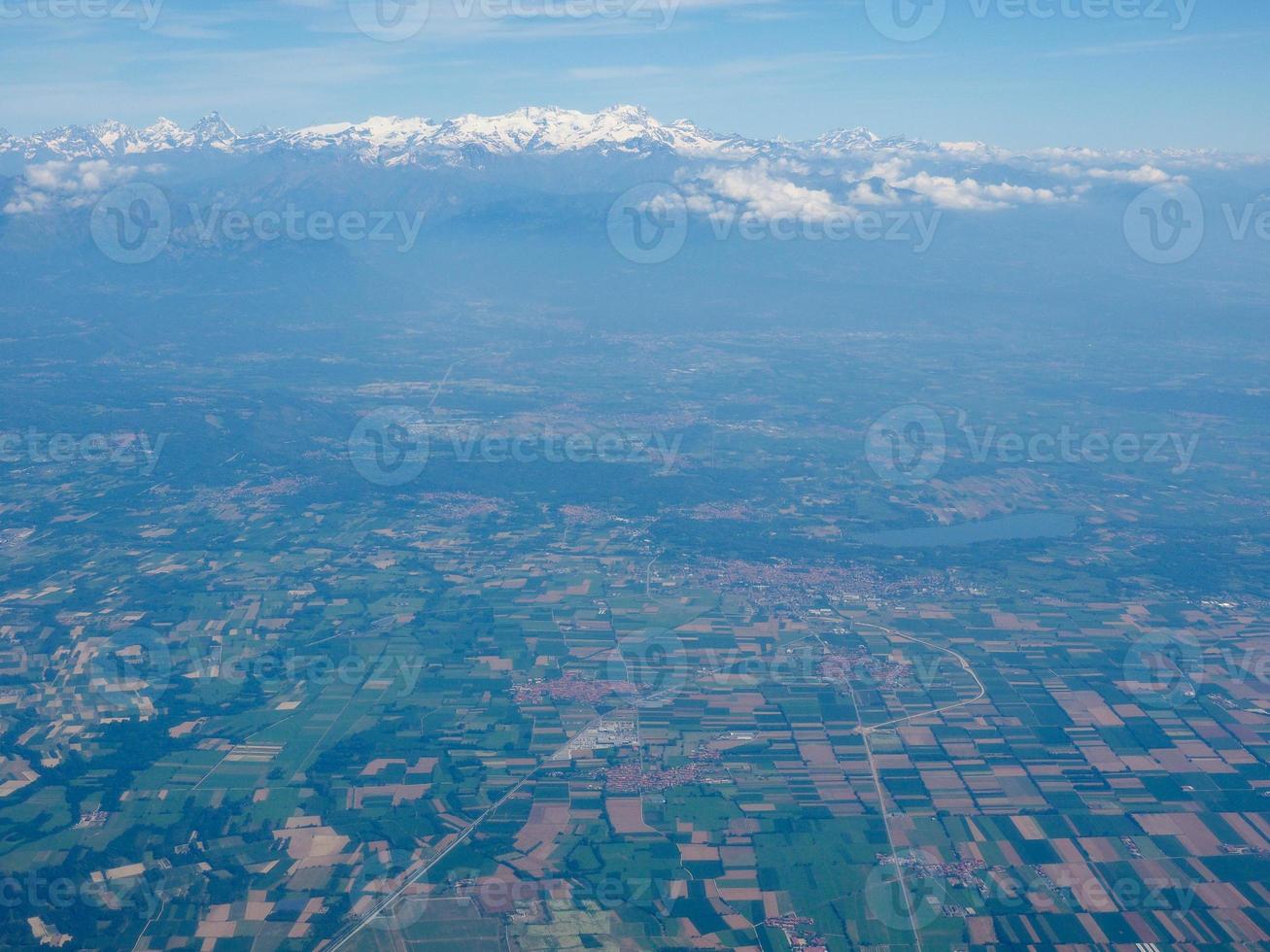 veduta aerea del piemonte foto