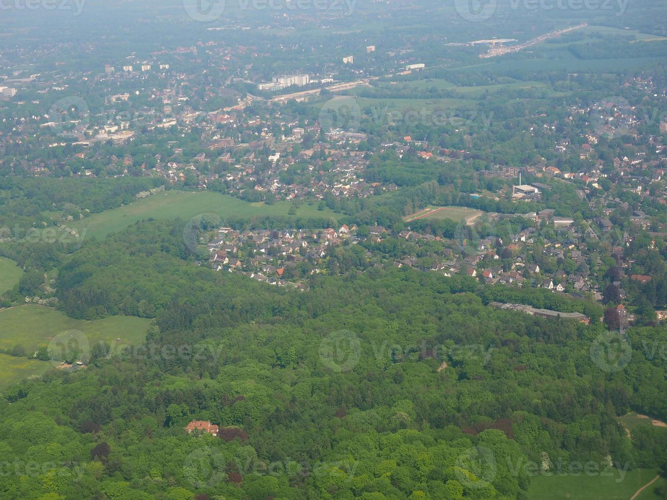 vista aerea di amburgo foto