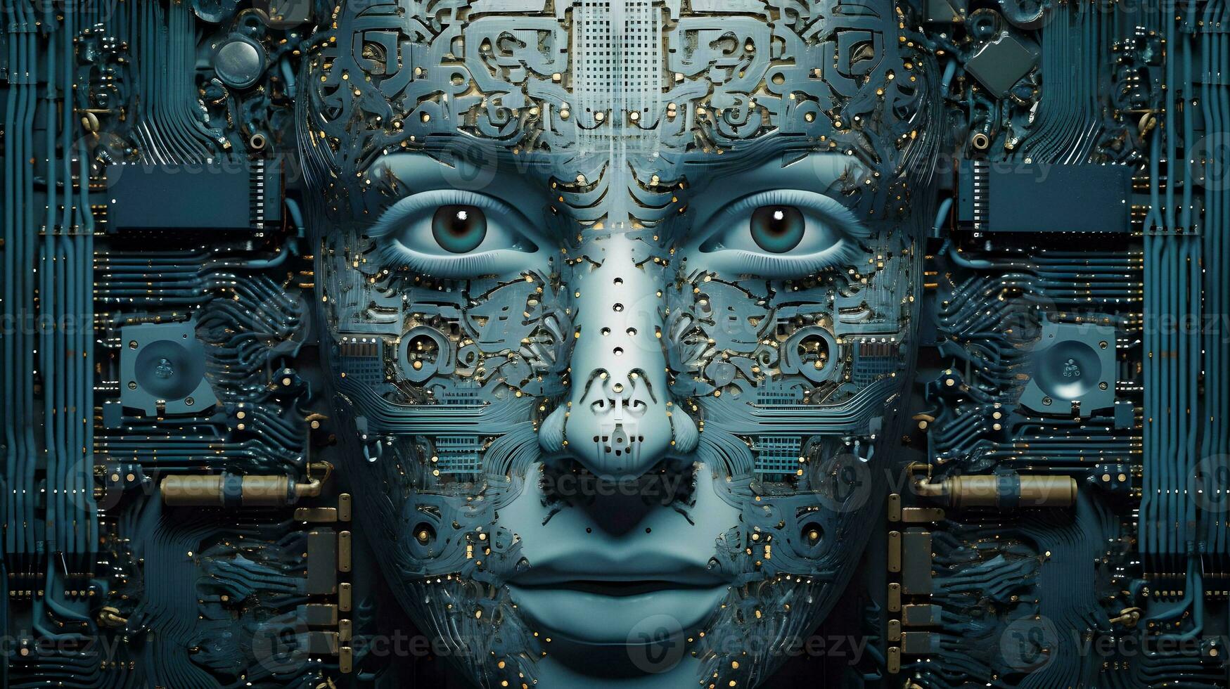 cyborg essenza donna piace scheda madre generato di ai foto