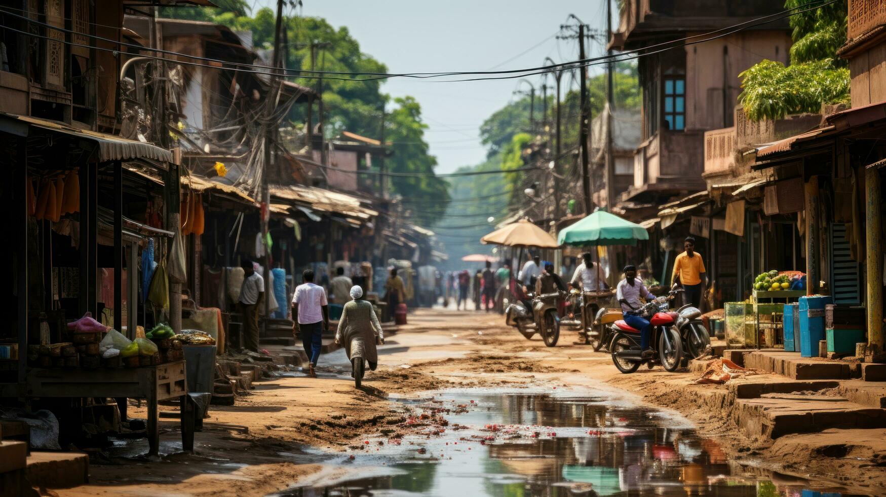 città indiano mercato Bhopal, madhya pradesh, India. foto