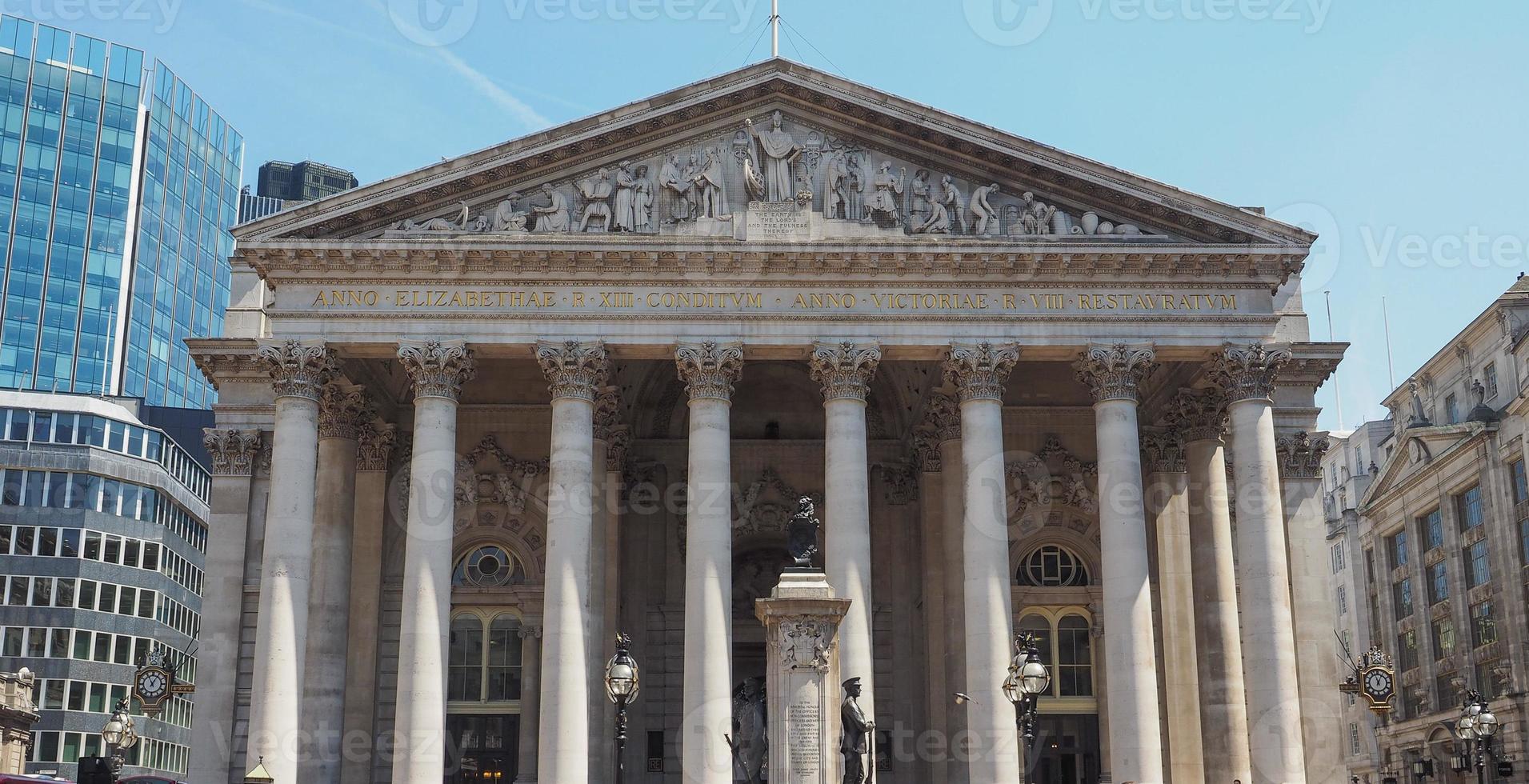 borsa reale di londra foto