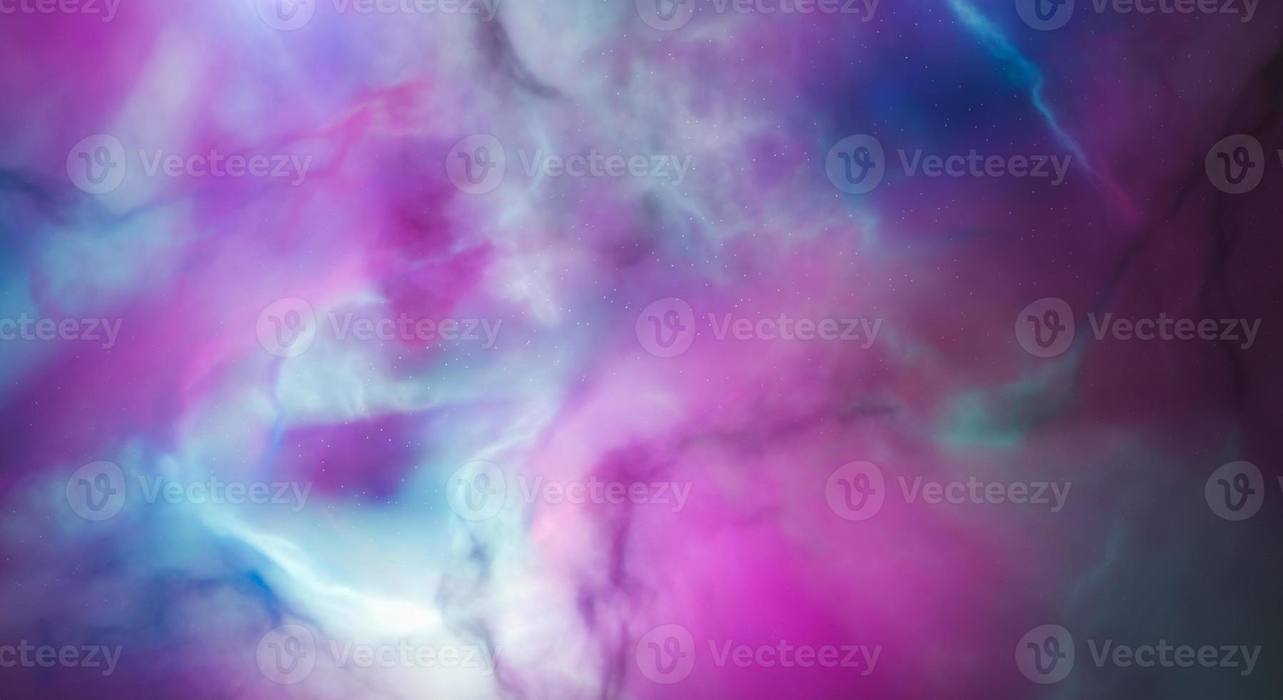 sfondo astratto nebulosa rosa e blu con stelle foto