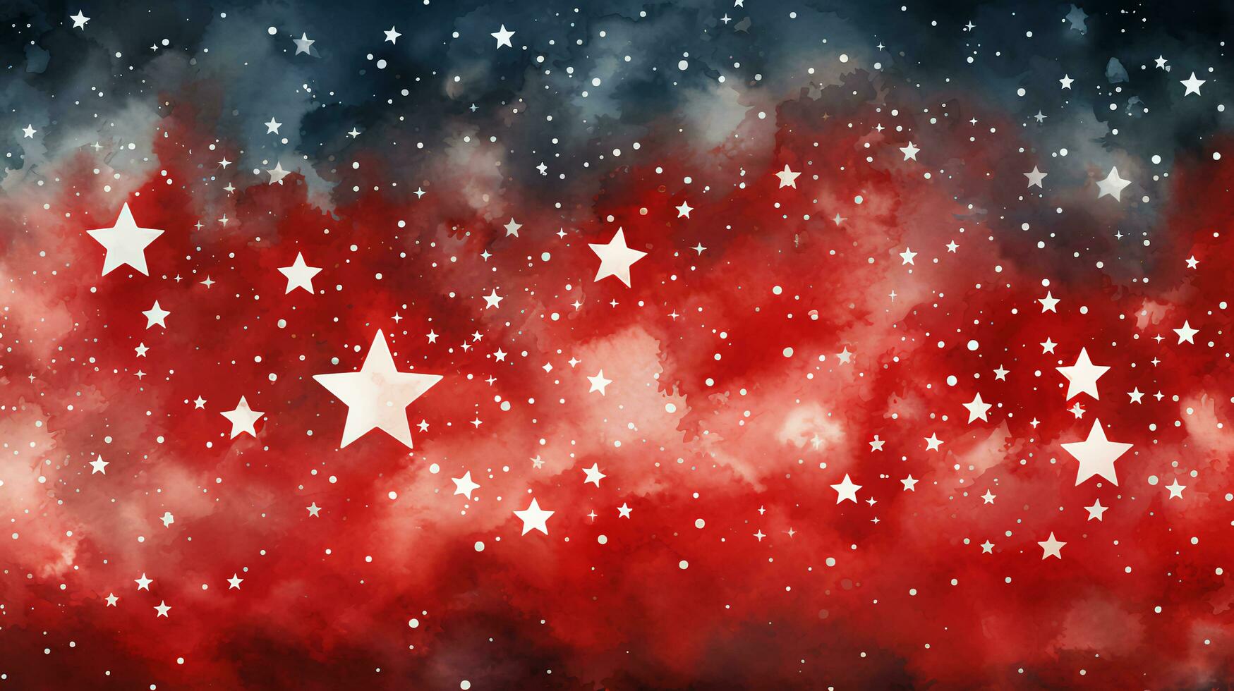ai-generato astratto americano bandiera rosso e blu con stelle per indipendenza giorno foto