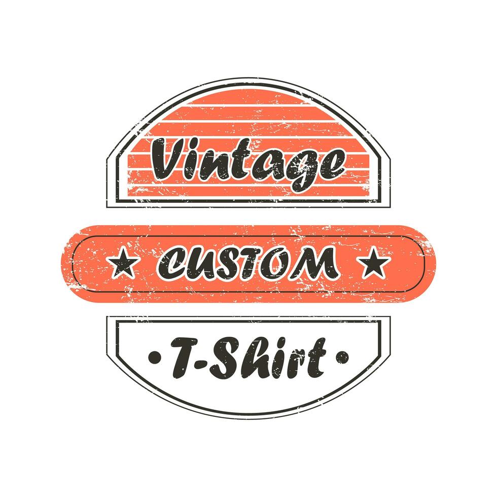 Vintage ▾ tipografia design. retrò Vintage ▾ t camicia design foto