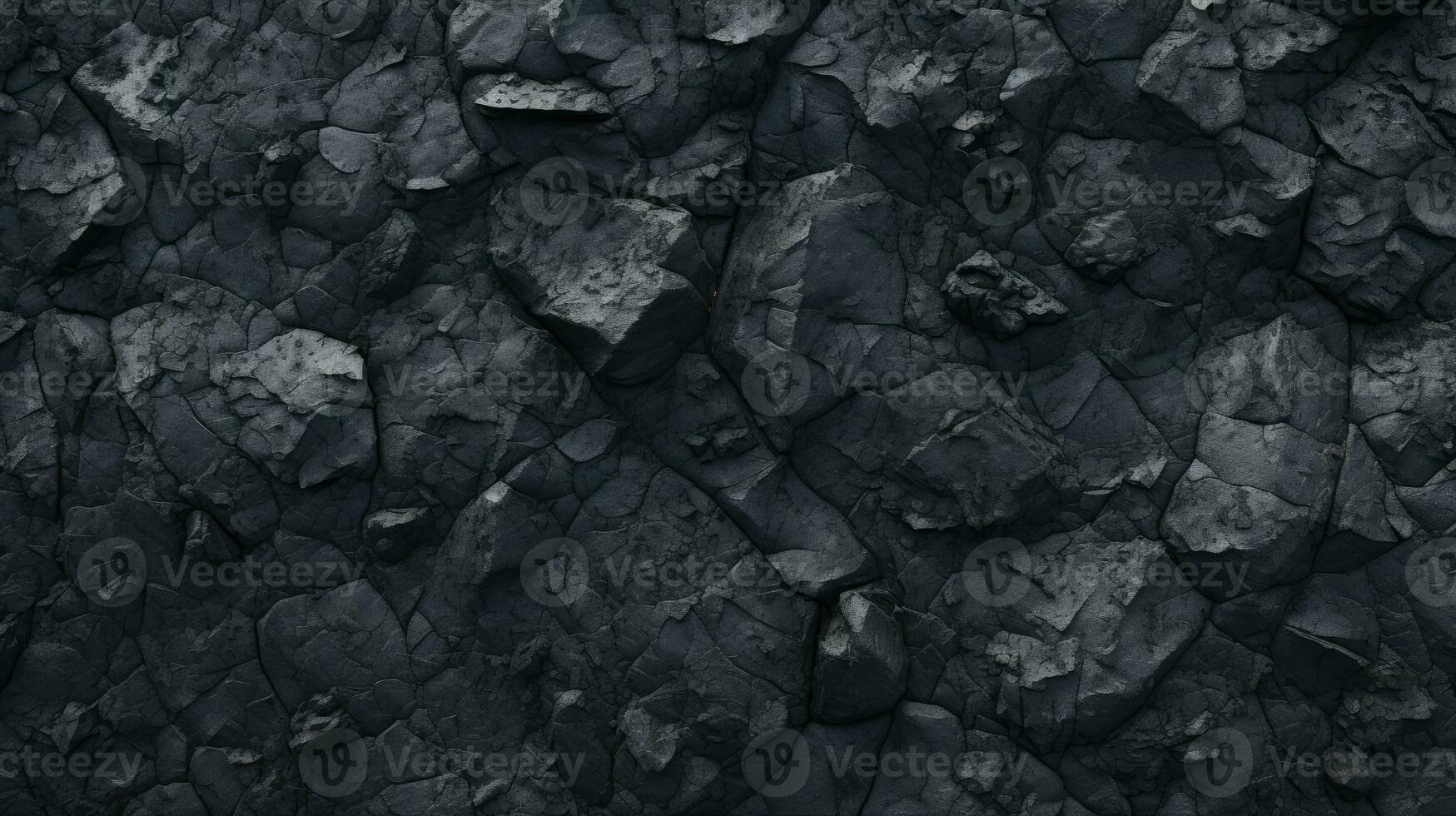 carbone minerale nero come un' cubo pietra sfondo. ai generativo foto