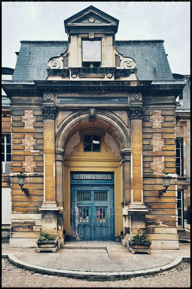 Ingresso per il storia Consiglio dei ministri nel il jardin des piante, Parigi foto