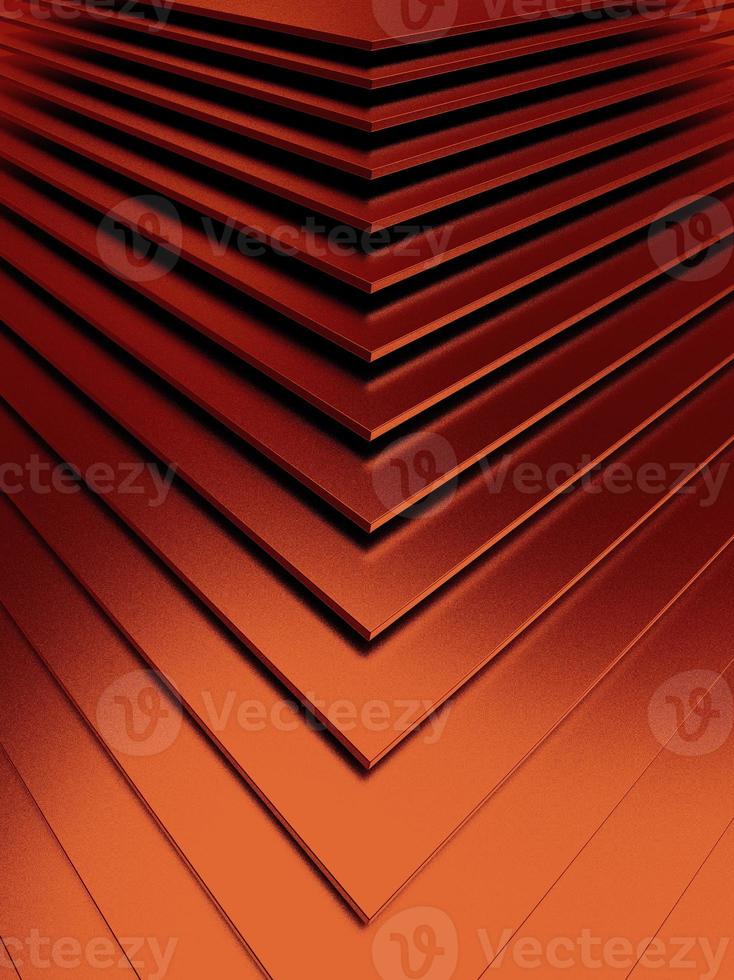 lo sfondo astratto del motivo metallico arancione foto