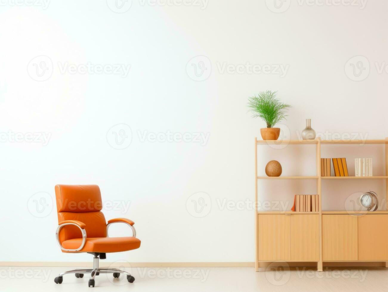 mobilia su bianca sfondo ai generativo foto