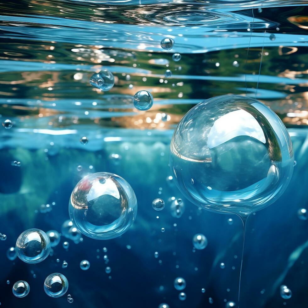 bolle acqua immagine foto